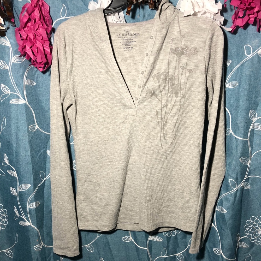 Hooded Long Sleeve Shirt